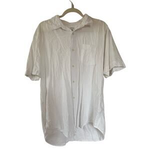 Marfinno White Linen Blend Button Down Shirt - XL Elevated Basic Dadcore EUC